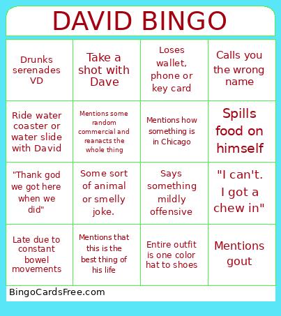 DAVID BINGO