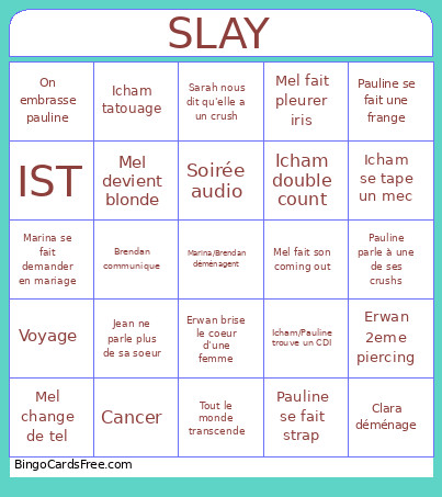 .ddqnklnj Bingo Card