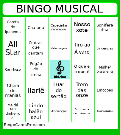 Debora E Manu Bingo Card