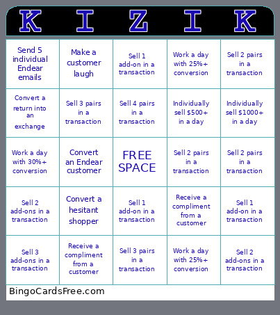 December Bingo Card