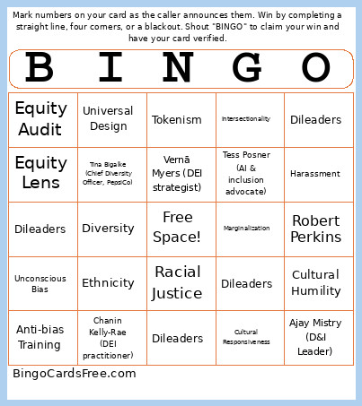 DEI.5 Bingo Card