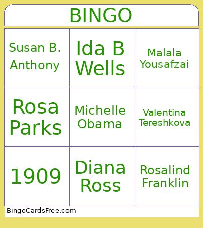 DEI Bingo Card