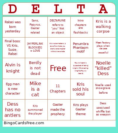 DELTA Bingo
