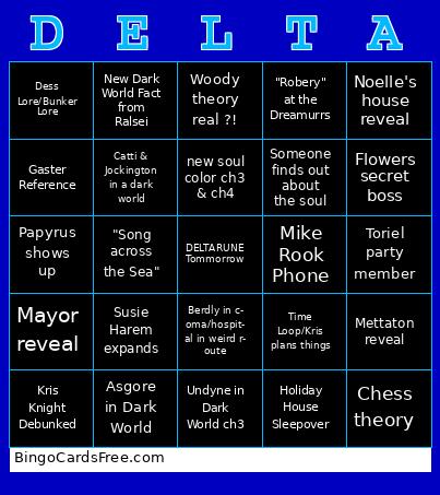 DELTARUNE Bingo