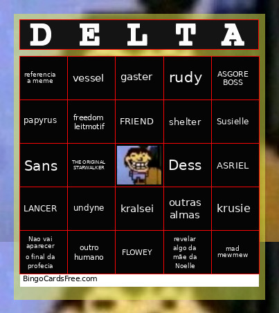 DELTARUNE CH 5 Bingo Card 4