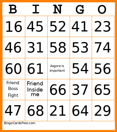 Deltarune Chapter 5 Bingo Card