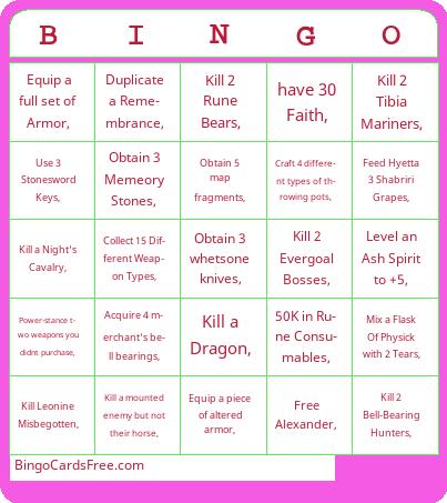 Democracy Elden Ring Bingo