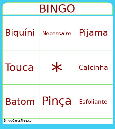 Despedida Bingo Card