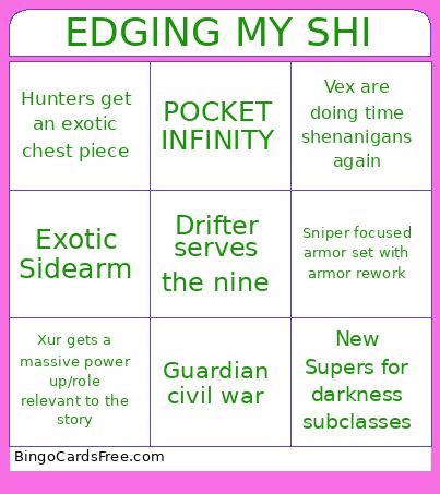 DESTINY BINGO