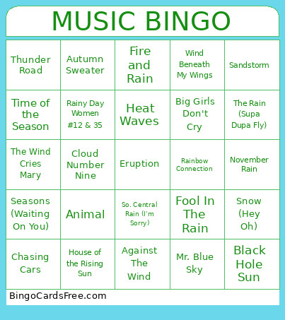 Devin Smart Bingo Card