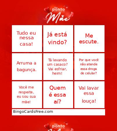 Dia das Mães Bingo