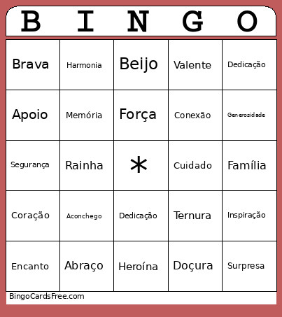 DIA DAS MÃES VICENTE Bingo Card