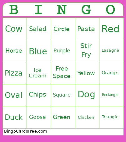 Dick Carter 96 Bingo Card