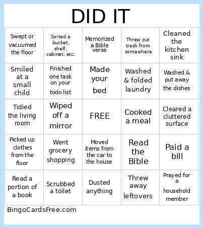 Did It Bingo