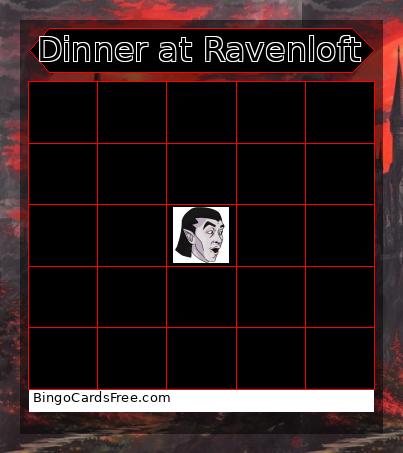 Dinner At Ravenloft Bingo Card