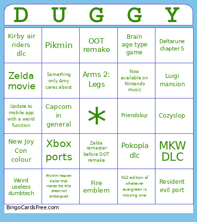 Direct Bingo Card