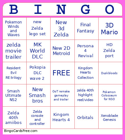 Direct Bingo Card