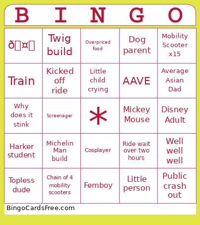 Disney Bingo