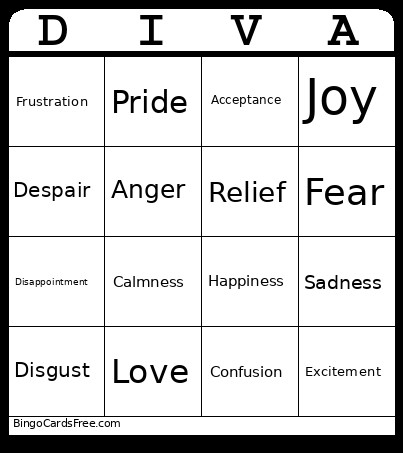 DIVAdd Bingo Card