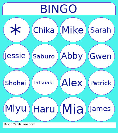 Djkdnkdknd Bingo Card