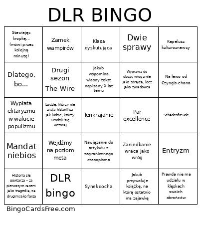 DLR BINGO