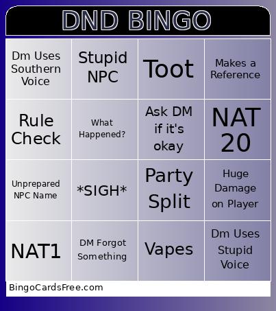 DND BINGO