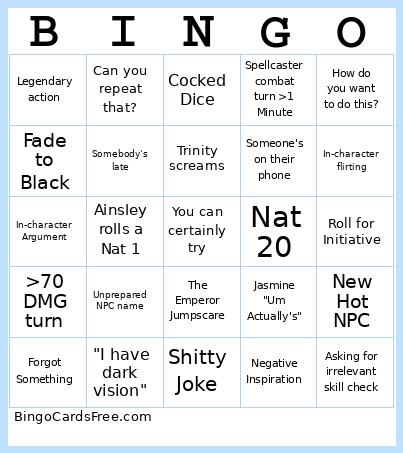 DNDbingo