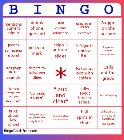 Dobo Bingo Card