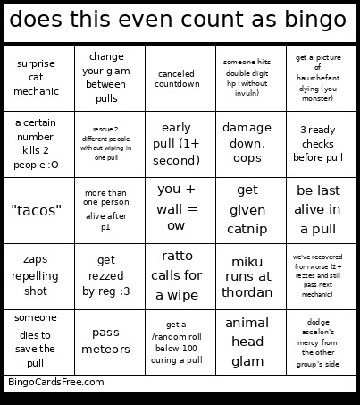 Does This Even Count As Bingo Card