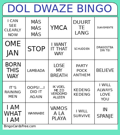 DOL DWAZE _1302_RONDE 1 Bingo Card