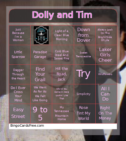 Dolly And Tim Bingo Card