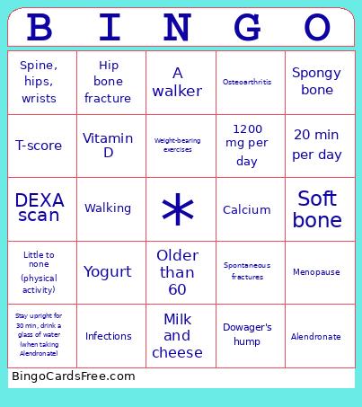 “Don’t Crack Under Pressure” Bingo Card