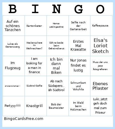 Doppelt Lebenslänglich Bingo Card