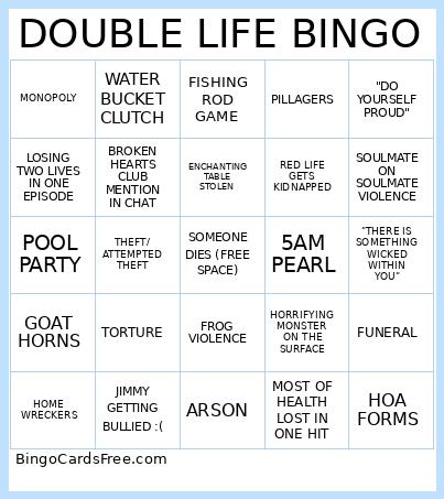 DOUBLE LIFE BINGO