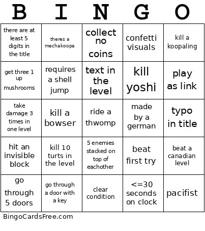 Dougl Bingo Card