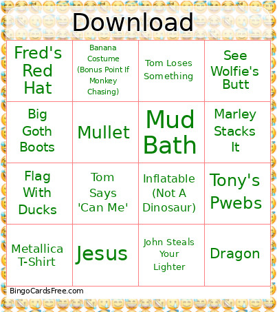 Download Bingo Card