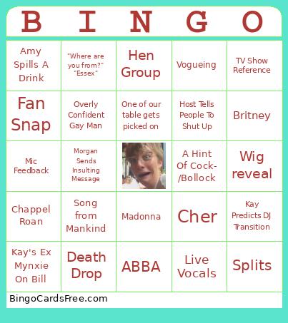 DragCab Bingo