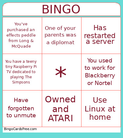 Dream Team Bingo Card