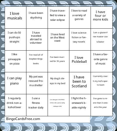 DRI Bingo 2024 Cards Free Pdf Printable Game, Title: 