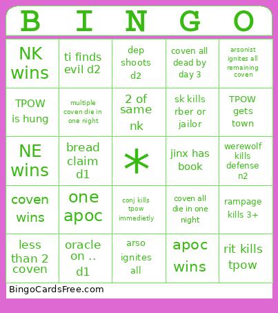 dsdsjd asjnckpds Bingo