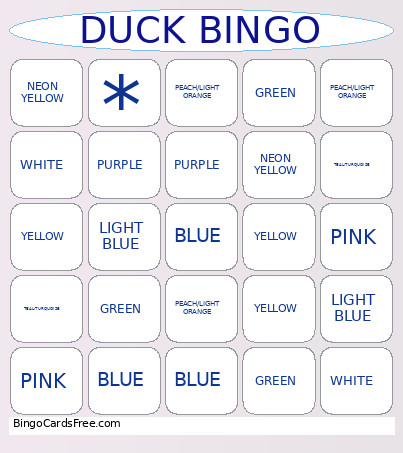 DUCK Bingo Card