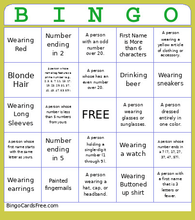 Ducks Bingo Card