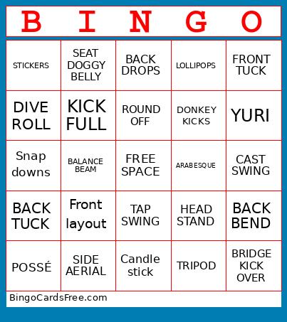 EAGCgym Bingo Card