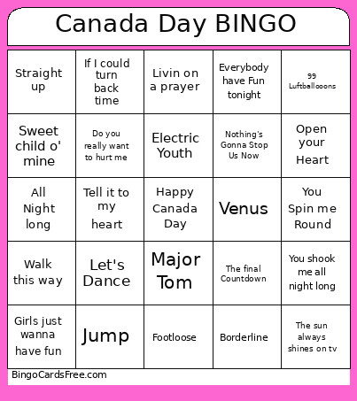 Eagle Point Bingo Card