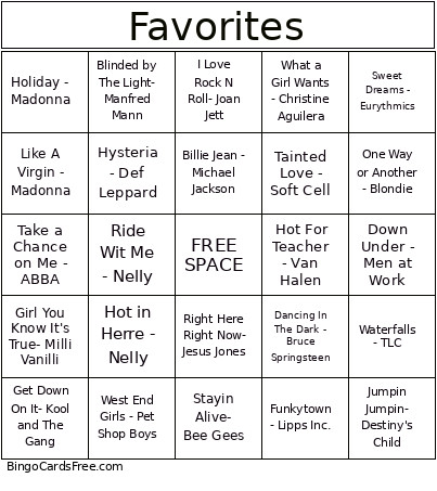 EAM Bingo Card