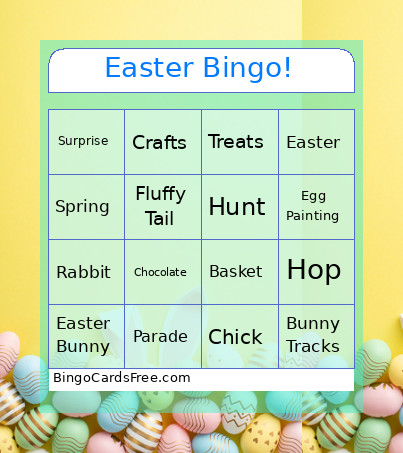 Easter ! Bingo Card
