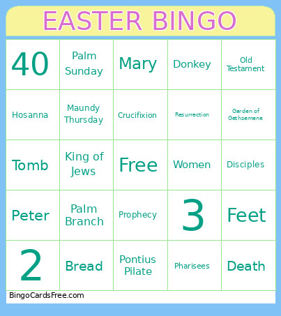 EASTER Bingo Card 2
