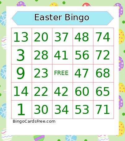 EASTER Bingo Card 5