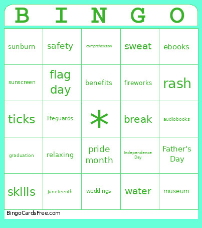 Easy English News June 2026 Bingo Card