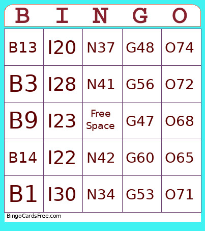 EDE Bingo Card